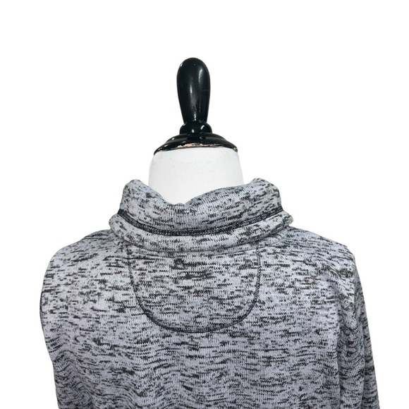 Calvin Klein Performance Women's M Medium Full Zip Sweater Thick Heathered Knit - Picture 6 of 7